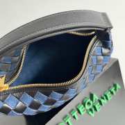 Uubags Bottega Veneta Blue Navy & Indigo Mini Wallace Bag 20x13x9.5cm - 4