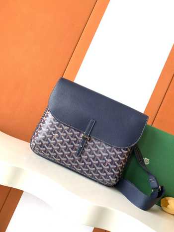 Uubags Goyard Coursier Messenger bag in blue 32x4x25cm