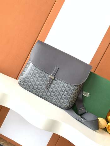 Uubags Goyard Coursier Messenger bag in grey 32x4x25cm