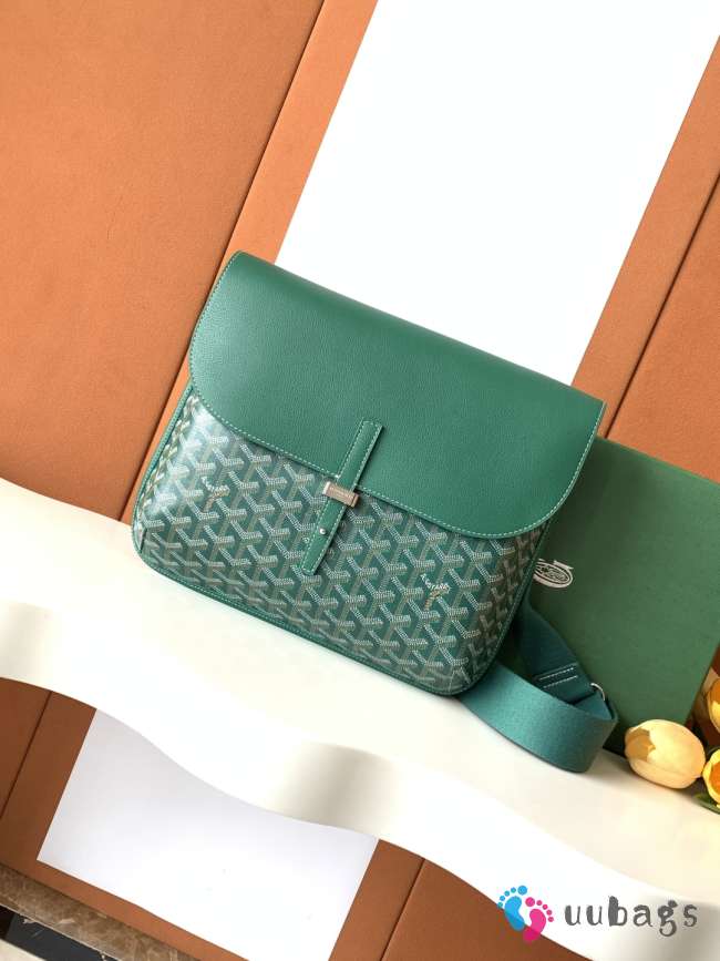 Uubags Goyard Coursier Messenger bag in green 32x4x25cm - 1