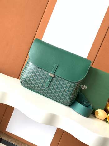 Uubags Goyard Coursier Messenger bag in green 32x4x25cm