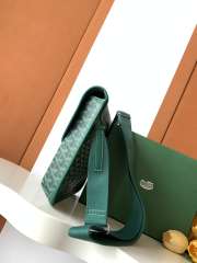 Uubags Goyard Coursier Messenger bag in green 32x4x25cm - 6