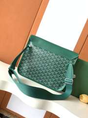 Uubags Goyard Coursier Messenger bag in green 32x4x25cm - 4