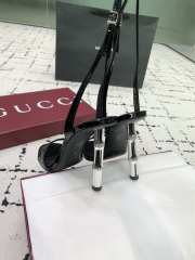 Uubags Gucci slingback sandal black metallic bamboo-effect heel 10.5cm - 2