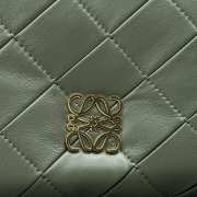 Uubags Loewe Small Puffer Goya bag in bottle green pleated shiny nappa lambskin 23x9x17cm - 6