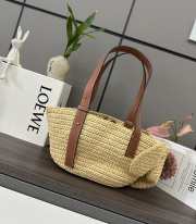 Uubags Loewe Elephant Basket raffia tote bag 35x17x16cm - 4