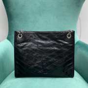 Uubags YSL Niki shopping bag in vintage calf leather with black buckle 33x26x11cm - 1