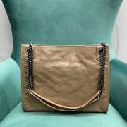 Uubags YSL Niki shopping bag in beige vintage calf leather 33x26x11cm - 4