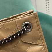 Uubags YSL Niki shopping bag in beige vintage calf leather 33x26x11cm - 2