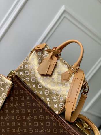 Uubags Louis Vuitton M24443 Speedy P9 Bandoulière Bag In Gold 25x15x15cm