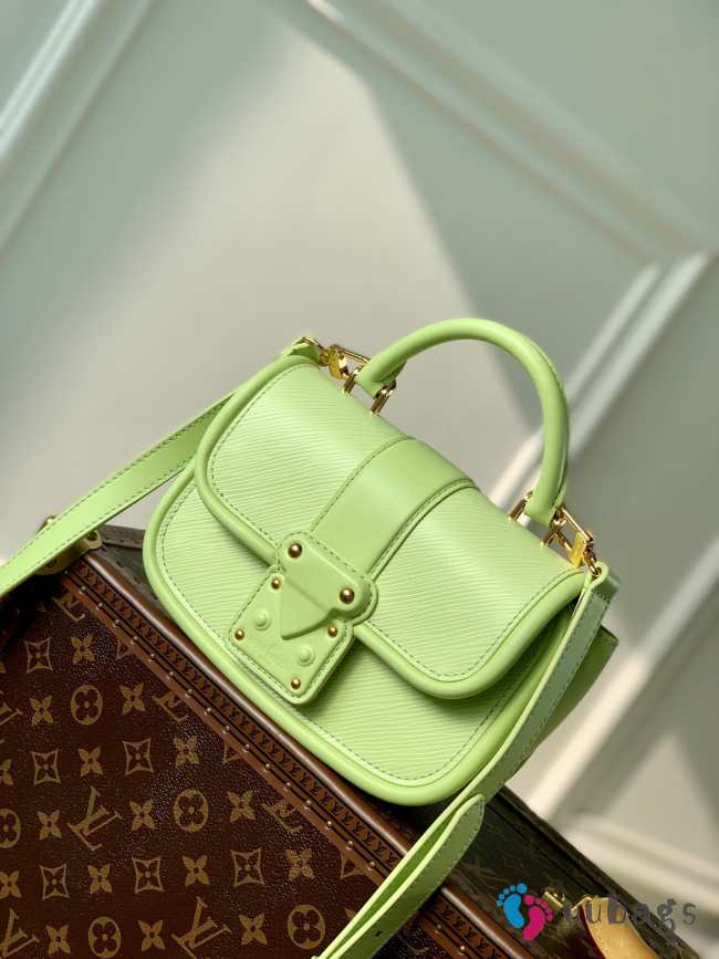 Uubags Louis Vuitton Hide And Seek 2way Bag Green EPI Leather 21x15x8cm - 1