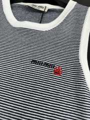 Uubags Petit Bateau X Miu Miu ribbed jersey top - 6