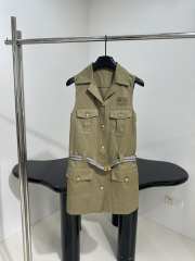 Uubags Miu Miu Belted Mini Dress in Natural  - 1