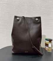 Uubags Loewe Pebble hobo in supple grained calfskin in burgundy 40x27.5x11.5cm - 5