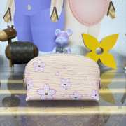 Uubags Louis Vuitton M14052 Drop LV x TM Cosmetic Pouch PM In Pink 19x12x6cm - 1
