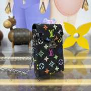 Uubags Louis Vuitton M14098 LV x TM Black Phone Pouch Métis Multicolored 10.4x17.5x4cm - 2