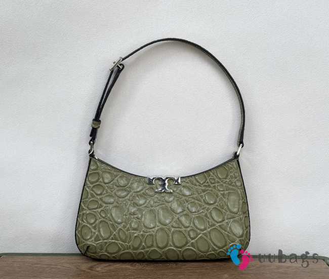 Uubags Tory Burch Eleanor Croc embossed slim shoulder bag 26.5x15x5cm - 1