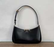Uubags Tory Burch Eleanor Slim Leather Shoulder Bag Black 26.5x15x5cm - 1