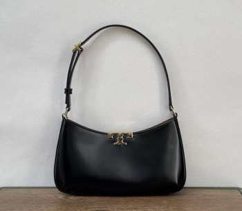 Uubags Tory Burch Eleanor Slim Leather Shoulder Bag Black 26.5x15x5cm
