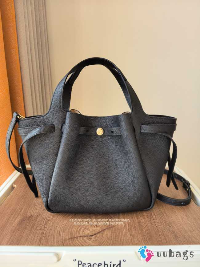 Uubags Tory Burch Romy Small Tote Bag In Black 22x23x11cm - 1