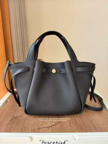 Uubags Tory Burch Romy Small Tote Bag In Black 22x23x11cm