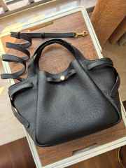 Uubags Tory Burch Romy Small Tote Bag In Black 22x23x11cm - 3