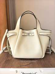 Uubags Tory Burch Romy Small Tote Bag In White 22x23x11cm - 1