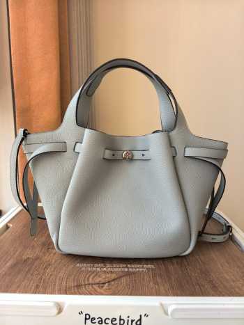 Uubags Tory Burch Romy Small Tote Bag In Grey 22x23x11cm