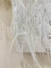 Uubags Chanel Shirt Cotton, Silk & Down In White - 6