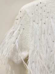Uubags Chanel Shirt Cotton, Silk & Down In White - 5