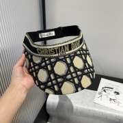 Uubags Dior Visor Macrocannage Motif Cotton Black - 5