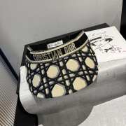 Uubags Dior Visor Macrocannage Motif Cotton Black - 3