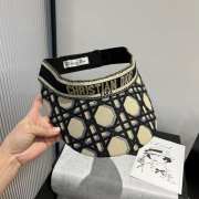 Uubags Dior Visor Macrocannage Motif Cotton Black - 2