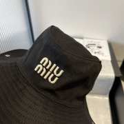 Uubags Miu Miu Black Gabardine Cowboy Hat - 6