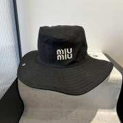 Uubags Miu Miu Black Gabardine Cowboy Hat - 4