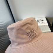 Uubags Miu Miu Pink Gabardine Cowboy Hat - 5