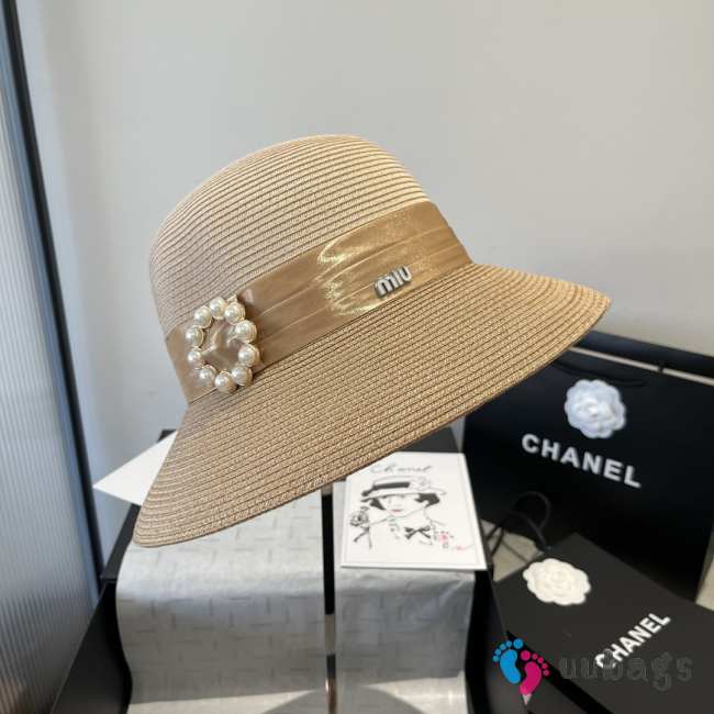 Uubags Miu Miu straw hat natural - 1