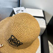 Uubags Loewe Paula's Ibiza Leather-trimmed Raffia Bucket Hat 01 - 2