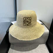 Uubags Loewe Paula's Ibiza Leather-trimmed Raffia Bucket Hat 02 - 6