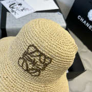 Uubags Loewe Paula's Ibiza Leather-trimmed Raffia Bucket Hat 02 - 3