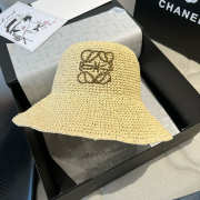 Uubags Loewe Paula's Ibiza Leather-trimmed Raffia Bucket Hat 02 - 2