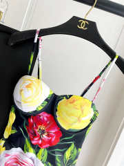 Uubags Dolce & Gabbana One-piece swimsuit with rose and peony print - 3