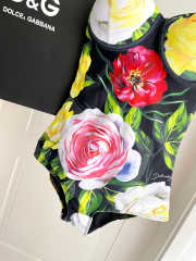 Uubags Dolce & Gabbana One-piece swimsuit with rose and peony print - 2