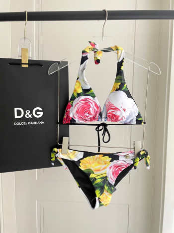 Uubags Dolce & Gabbana Floral Two-Piece Swimsuit 