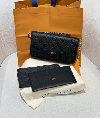 Uubags Louis Vuitton M82477 Felicie Pochette Bag In Black 21x12x3cm