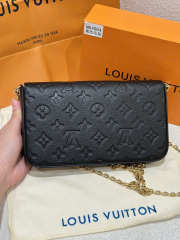 Uubags Louis Vuitton M82477 Felicie Pochette Bag In Black 21x12x3cm - 4