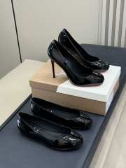 Uubags Louboutin x Maison Margiela Pumps In Patent Calf Leather Black 10cm - 1