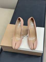 Uubags Louboutin x Maison Margiela Pumps In Patent Calf Leather Beige 10cm - 4