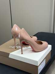 Uubags Louboutin x Maison Margiela Pumps In Patent Calf Leather Beige 10cm - 2