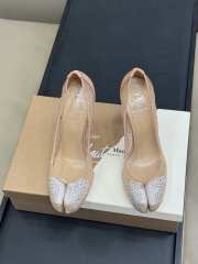Uubags Louboutin Bridiela Una Strass 10cm Pumps - Strass mesh and patent calf leather - Blush  - 6